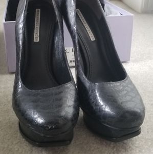 Vera Wang Black Snake Pumps